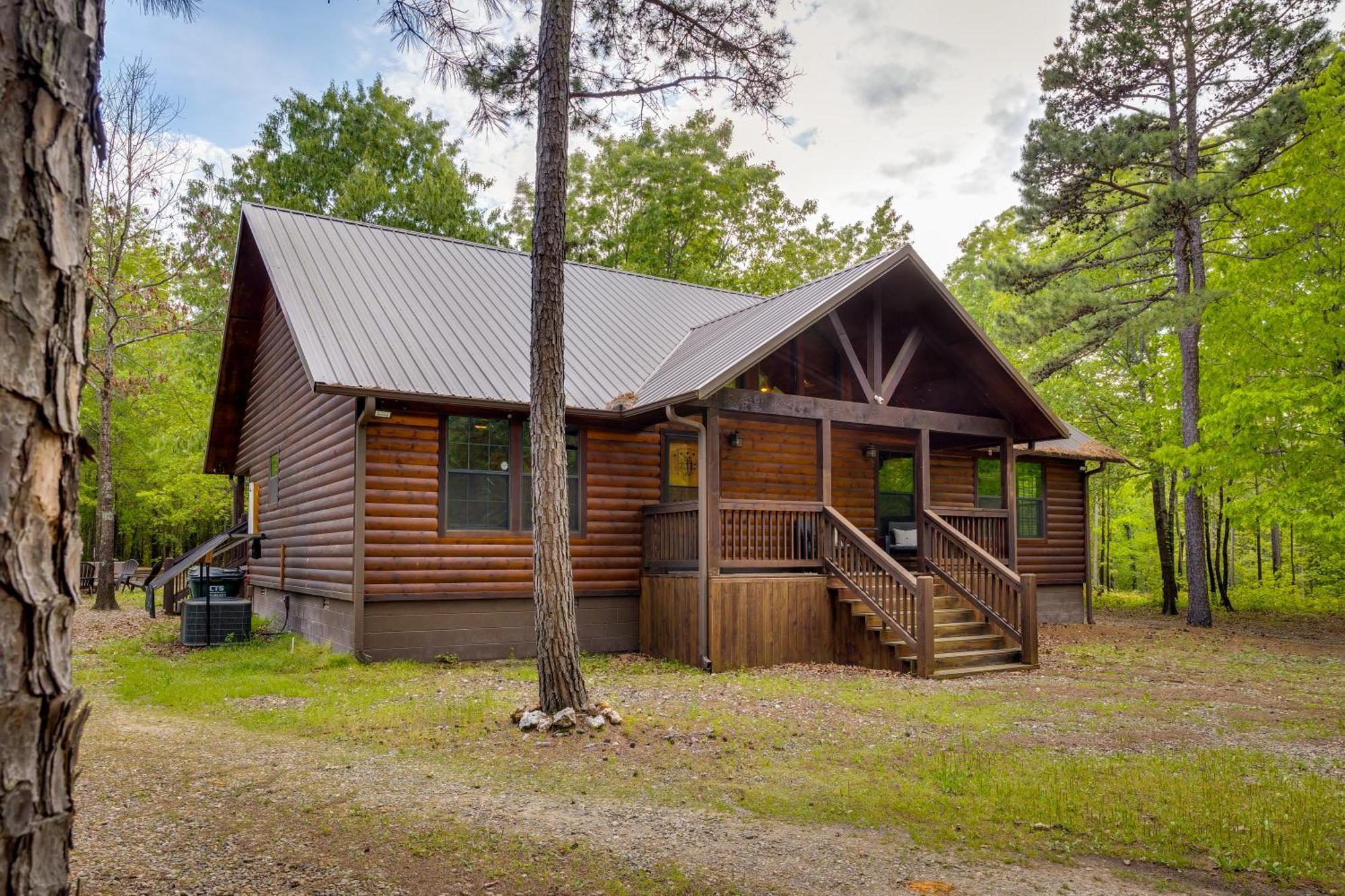 Cross Timbers Cabin On The Grove'S 25-Acres Брокен-Боу Екстер'єр фото