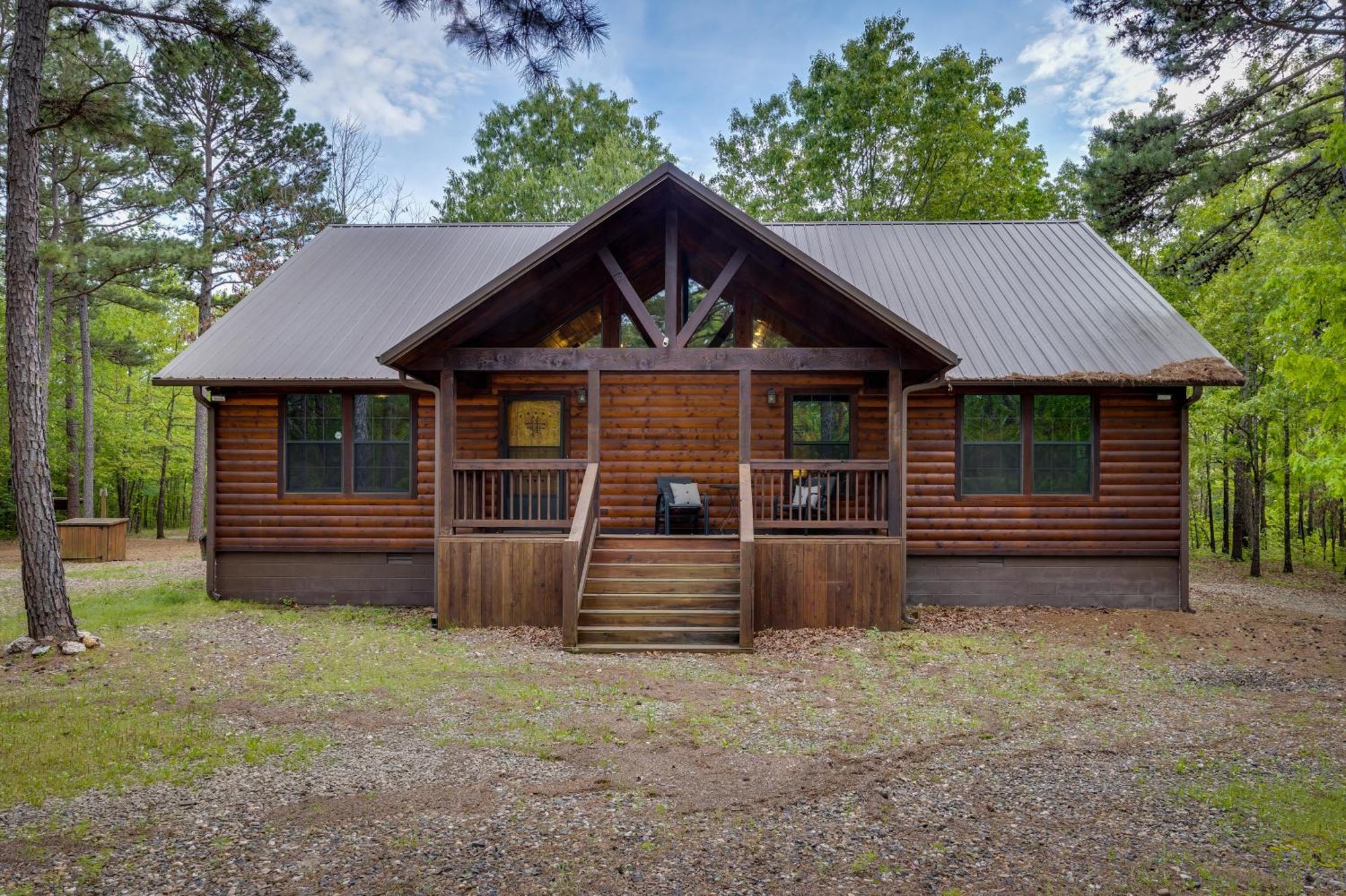 Cross Timbers Cabin On The Grove'S 25-Acres Брокен-Боу Екстер'єр фото